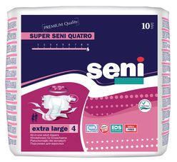 Seni Super Quatro Extra Large inkontinenční plenkové kalhotky 10 ks
