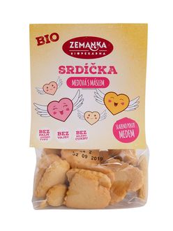 Zemanka BIO Medová srdíčka s máslem 100 g