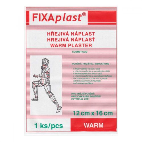 Fixaplast Warm Kapsaicinová hřejivá náplast 12x16 cm