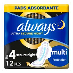 Always Ultra Extra Night Protection vložky 12 ks