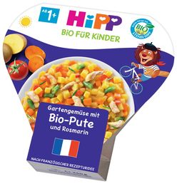 Hipp BIO Zelenina ze zahrádky s krůtím masem a rozmarýnem 250 g