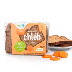 KetoLife Proteinový chléb - S mrkví - 100% česká keto dieta