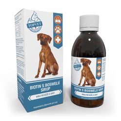 Topvet For Pets Biotin s boswélií sirup pro psy 200 ml