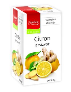 Apotheke Citron+zázvor s lípou čaj nálevové sáčky 20x 2 g