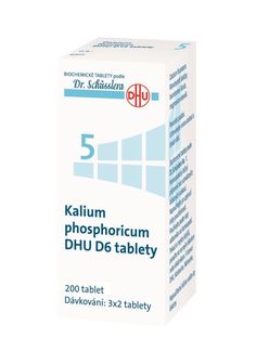 Schüsslerovy soli Kalium phosphoricum DHU D6 200 tablet