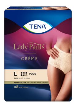 Tena Lady Pants Plus Creme Large inkontinenční kalhotky 8 ks