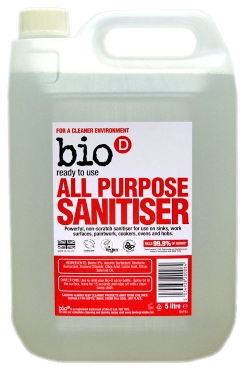 Bio d Univerzální čistič s dezinfekcí náhradní kanystr 5 l
