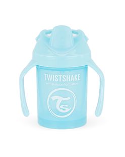 Twistshake Hrnek netekoucí učící 230 ml modrý