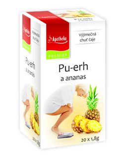 Apotheke Pu-erh a ananas čaj nálevové sáčky g