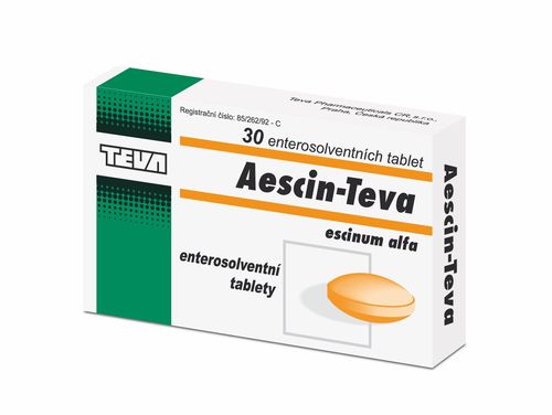 Aescin Teva 20 mg 30 tablet