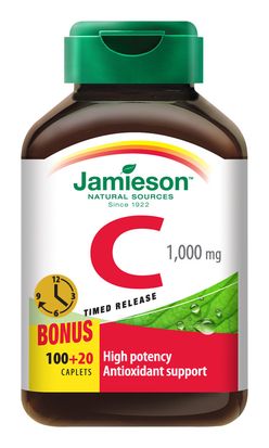 Jamieson Vitamin C s postupným uvolňováním 1000 mg 120 tablet