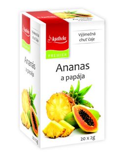 Apotheke Ananas a papája nálevové sáčky 20x 2 g