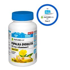 Swiss NatureVia Pupalka dvouletá 500 mg + Vitamín E 90 kapslí