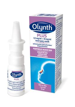 Olynth Plus 0,5 mg/ml + 50 mg/ml nosní sprej 10 ml