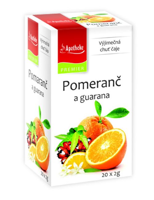 Apotheke Pomeranč a guarana čaj nálevové sáčky 20x 2 g