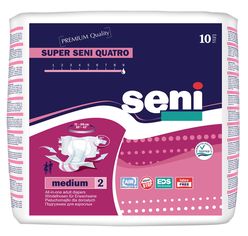 Seni Super Quatro Medium inkontinenční plenkové kalhotky 10 ks