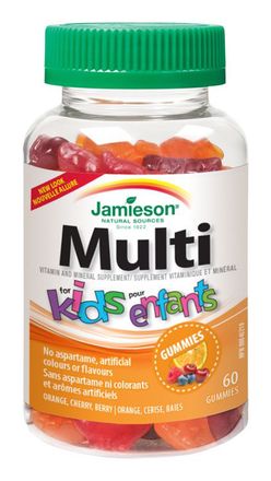 Jamieson Multi Kids Gummies želatinové pastilky 60 ks