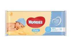 Huggies Pure vlhčené ubrousky 56 ks