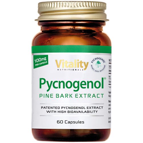 Pycnogenol 100 mg. Extrakt z borové kůry Pycnogenol. 60 kapslí. Vitality Nutritionals