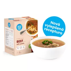 Proteinová polévka – hovězí s těstovinami (7 porcí)