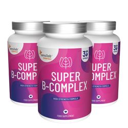 Essentials Super B-Komplex 90 kapslí - Supersilný vitamín B komplex s 8 vitamíny B | Sensilab