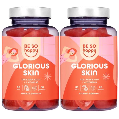 Kolagenové gumové bonbóny Glorious skin (120 ks) – nádherná, mladistvě vypadající pleť. Vyrobeno z pektinu. Pomerančovo-citronová příchuť | Sensilab