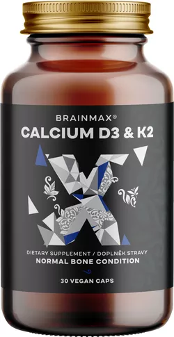 BrainMax Calcium D3 & K2, vápník s vitamínem D3 & K2