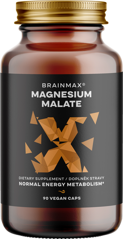 BrainMax Magnesium Malate, 90 rostlinných kapslí