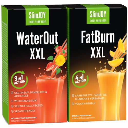 SlimJOY 15denní program na hubnutí | Eliminace zadržování vody a cesta jak nastartovat spalování tuků | WaterOut XXL, FatBurn XXL | Sensilab