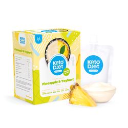 KetoDiet Proteinová kapsička – příchuť ananas a jogurt (7 porcí)