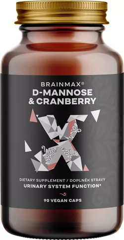 BrainMax D-Mannose & Cranberry, 90 rostlinných kapslí