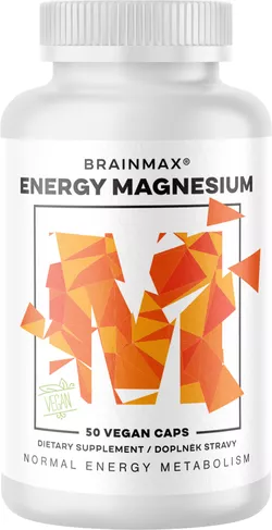 BrainMax Energy Magnesium, 1000 mg, Hořčík Malát 200 mg