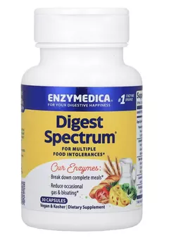 Enzymedica Digest Spectrum, Trávící enzymy, 30 kapslí