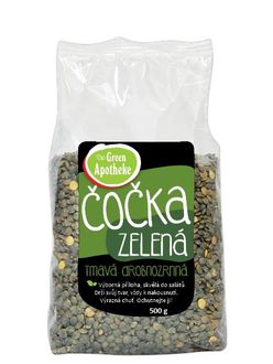 Green Apotheke Čočka zelená tmavá drobnozrnná 500 g