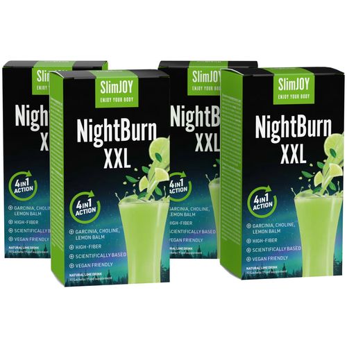 SlimJOY NightBurn XXL 1+3 ZDARMA | Nápoj na hubnutí, který spaluje tuk během spánku | Bez kofeinu | 30denní program | Sensilab