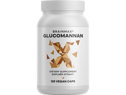 BrainMax Glucomannan, 830 mg, 120 rostlinných kapslí