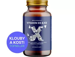 BrainMax Vitamin D3 & K2, D3 5000 IU / K2 jako MK7 all-trans K2VITAL