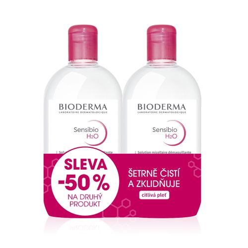 BIODERMA Sensibio H2O micelární voda 500 ml 1+1 Festival