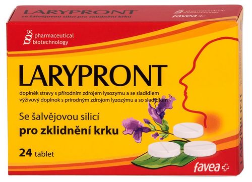 Larypront se šalvějovou silicí 24 tablet