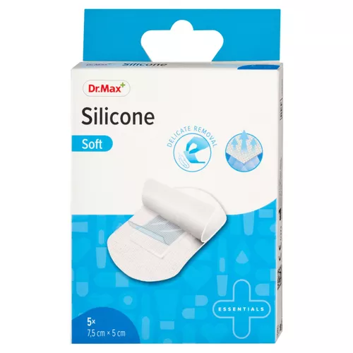 Dr. Max Silicone Plaster Ultra Sensitive 7,5 x 5 cm 5 ks