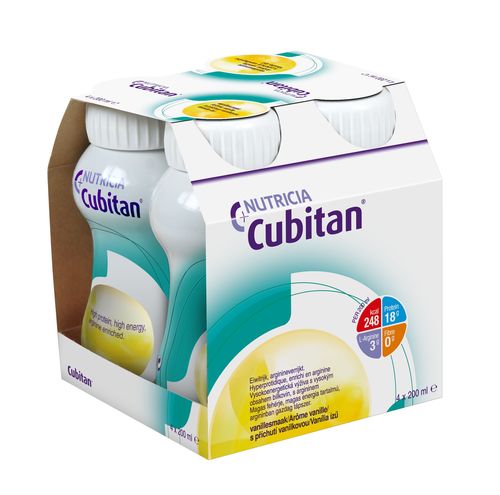 Cubitan S příchutí vanilkovou 4x200 ml