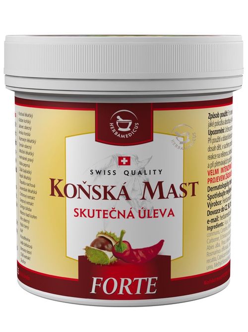 Herbamedicus Koňská mast hřejivá FORTE 500 ml