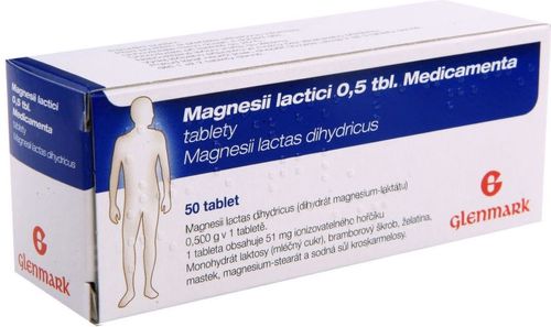 Medicamenta Magnesii lactici 0.5 tbl. 50 tablet