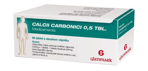 Medicamenta Calcii Carbonici 0,5 50 tablet